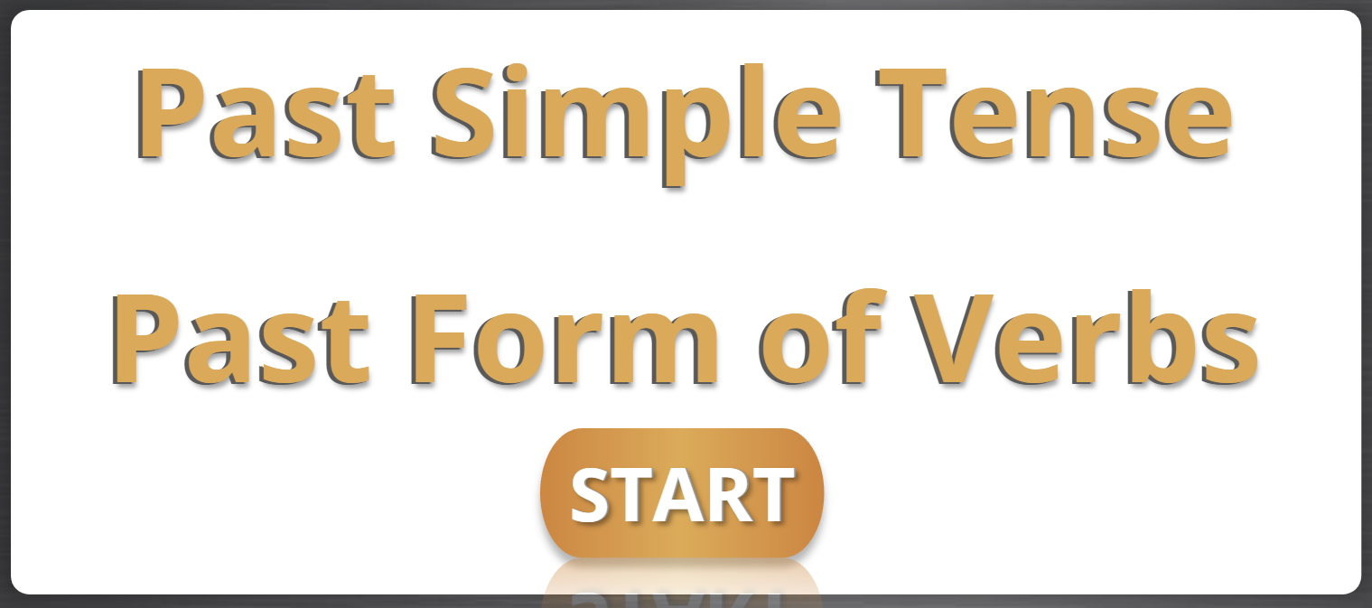 Past simple tense, Past form of verbs Interactive